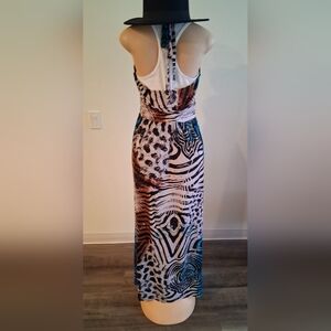 Stylish Animal Print Maxi Dress